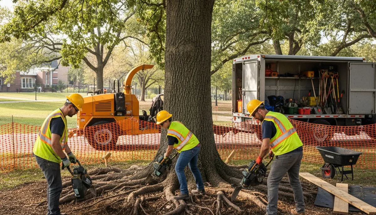 Arbor Tree Care protects tree roots in Harrisburg, PA with professional root protection services