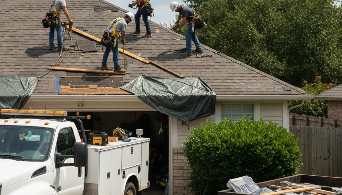 Storm damage tree service in Harrisburg, PA removing fallen limbs and hazardous trees
